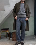 【スタイル提案】T.T LOT.413 ブリティッシュポスタルワーカーコート - ダークブラウン LOT.622 フリーダムスリーブスウェット - 墨グレー LOT.616 Tシャツ - 墨 LOT.721 ダメージデニムトラウザーズ C.1930's - ダメージインディゴ @taigatakahashi #taigatakahashi #fashionformstudio26awstyle #fashionformstudio 【お問い合わせ】TEL: 03-5772-9622 e-mail: info@fashionformstudio.com